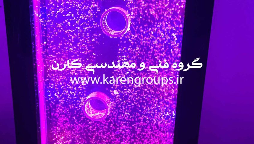 پروژه آبنمای حبابی یا آکواریم حبابی در دفترکار شرکت فنی و مهندسی